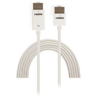 Logo C�ble hdmi high speed avec ethernet ultra slim, blanc, 1m icoc-hdmi-sl-010w