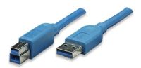 Logo C�ble usb 3.0 a/b, 3,0 m icoc-u3-ab-30-bl