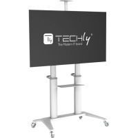Logo Chariot tv ultra moderne en aluminium, blanc, pour t�l�viseurs de 70