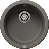 Logo Evier blanco rondo - silgranit gris volcan - 527240