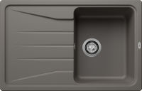 Logo Evier blanco sona - silgranit gris volcan - 527331