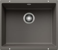 Logo Evier blanco rotan - silgranit gris volcan - 527329