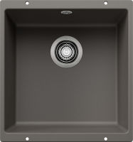 Logo Evier blanco rotan - silgranit gris volcan - 527328