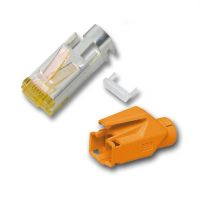 Logo Connecteur rj45-hirose tm31 orange , 1 pi�ce, 3 �l�ments, cat.6a h7642.10-1
