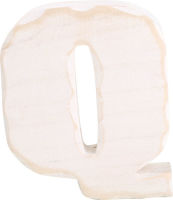 Logo Lettre en bois q 1234