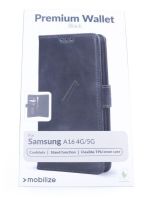 Logo Mobilize premium etui portefeuille samsung galaxy a16 4g/5g ,noir x806254