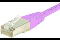 Logo Cordon rj45 cat�gorie 6 s/ftp rose - 3 m 854-c-483