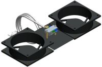 Logo Efirack kit 2 ventilateurs pour baie 754-c-957