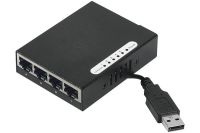 Logo Dexlan switch 5 ports 10/100 alimentation par cordon usb + fixation magn�tique 317-c-026