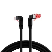 Logo C�ble patch rj45 s/ftp, cat.6a, 2x tm21 90�, uc900, 2m, noir k4137sw.2