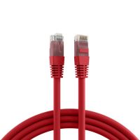 Logo C�ble patch rj45 u/utp, cat.6, pvc, cca, 1.5m, rouge k8100rt.1,5