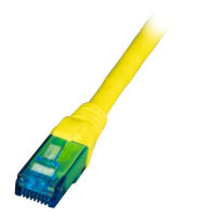 Logo C�ble patch infralan� rj45 u/utp, cat.6a, lszh, premium, 500mhz, 1,5m, jaune ipk-6a-u-hfr-ge-0150