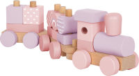 Logo Train en bois rose 12694