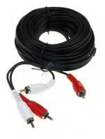 Logo C�ble audio 2x rca-m�le/2x rca-m�le, 10mtr. 2646605