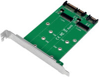 Logo Logilink carte d'interface 2x sata - 2x m.2 sata ssd 11116898