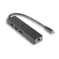 Logo I-tec usb c slim hub 3 port with gigabit ethernet adapter ideal for new macbook macbook pro 2016 etc. compatible with thunderbol