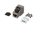 Logo Rj45 keystone stp, cat.6a, 500mhz, coud� e-20074