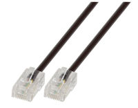Logo C�ble modulaire rj45 (8/4) - rj45 (8/4), noir, 6 m k2408.6