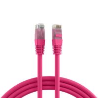 Logo C�ble patch rj45 u/utp, cat.5e, pvc, cca, 15m, magenta k8091.15