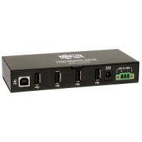 Logo Eaton tripplite 4-port industrial-grade usb 2.0 hub 15kv esd immunity metal housing mountable 4570231