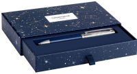 Logo Caran d'ache stylo  bille leman cosmic blue 86040707