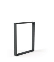 Logo Pied stef graphite hauteur plan 945 mm - pied de table rectangulaire stef en métal h 945 mm - largeur 790 mm 25104