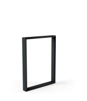 Logo Pied stef noir hauteur table 720 mm - pied de table rectangulaire stef en métal h 720 mm - largeur 790 mm 36021