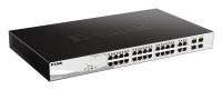 Logo D-link 24-port layer2 poe gigabit smart managed switch dlink green 3.0 24x 10/100/1000mbit/s tp poe port with 802.3at up to 30 w