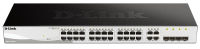 Logo D-link 24-port layer2 smart managed gigabit switch dlink green 3.0 24x 10/100/1000mbit/s tp rj-45 port4x tp combo port/sfp slot 