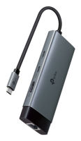 Logo Tp-link usb type-c 6-port hub 1x usb-c connector 1x hdmi 4k 60hz port 1x usb-c pd 100w port 1x rj45 1000mbps port 47746615
