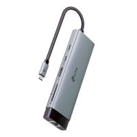 Logo Tp-link usb type-c 9-port hub 1x usb-c connector 1x hdmi 4k 60hz port 1x usb-c pd 100w port 1x rj45 1000mbps port 47746614