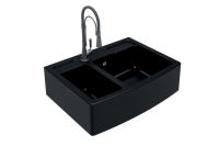 Logo Timbre d'office noir - evier � poser esprit chambord 2 bacs coloris noir ev9529009