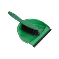 Logo Set balayette  poils doux et pelle jantex vert cc933