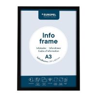 Logo Cadres d'affichage autocollants europel a3 noirs (lot de 2) hu454