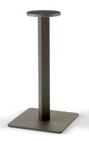 Logo Pied geny carr� taupe 882 mm - pied central geny en acier taupe h 882 mm et embase carr�e 500 mm 010562