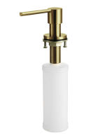 Logo Distributeur de savon or - distributeur de savon bec arrondi en inox revtement pvd or zcds309018