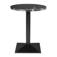 Logo Table ronde bolero complete effet pierre noire 600mm hw854