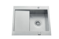 Logo Adagio plus inox lisse - evier  encastrer luisina 1 bac, 1 gouttoir coloris inox lisse ev5602il