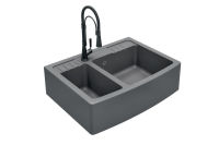 Logo Timbre d'office titanium - evier � poser esprit chambord 2 bacs coloris gris titanium ev9529021