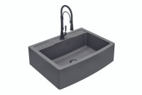 Logo Timbre d'office titanium - evier � poser esprit chambord 1 grand bac coloris gris titanium ev9530021