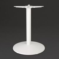 Logo Pied de table en fonte bolero blanc ft029