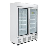 Logo Vitrine rfrigre ngative deux portes avec bandeau lumineux polar srie g 920l gh507