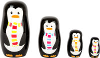 Logo Poupes russes famille de pingouins 10619