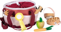 Logo Kit de jeu soins pour chevaux avec sac rouge 12705