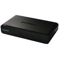 Logo Gigabit ethernet switch, 8 port, desktop, edimax f302329