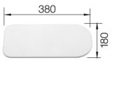 Logo Planche � d�couper en plastique blanc, plastique 508944