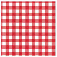 Logo Papstar serviettes  motif 'carreau vichy', 300 x 300 mm 6487102