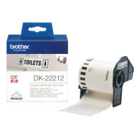 Logo Brother p-touch dk-22212 blanc continue length film 62mm x 15.24m dk22212