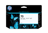 Logo Hp 70 original ink cartridge c9449a photo black standard capacity 130ml 1-pack with vivera ink cartridge 1308806