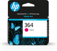 Logo Hp 364 original ink cartridge cb319ee ba1 magenta standard capacity 3ml 300 pages 1-pack with vivera ink cartridge 1417915